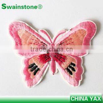 W0511 butterfly embroidery applique,embroidery applique butterfly,embroidery butterfly applique for clothes cap garment