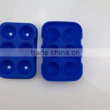 6 Cavity Making Chill Ice Sphere for Whiskey Silicone Ice Mold Cube Tray Mold photo-6