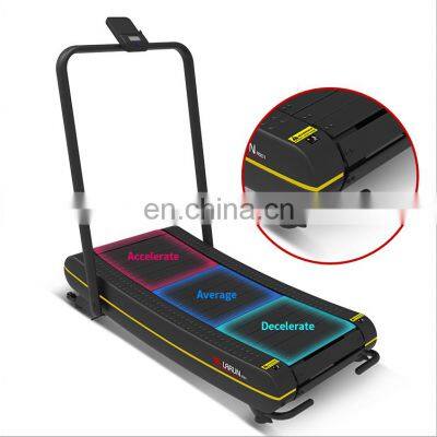 mini folding treadmill home fitness ,self-powered curved treadmill ,foldable slim manual  running machine for home use