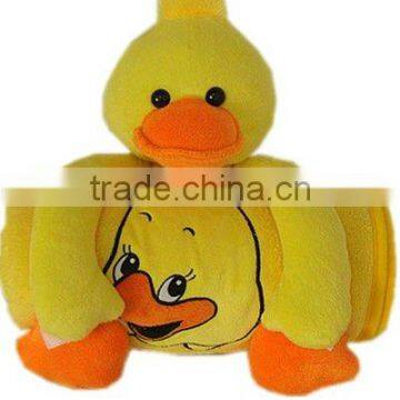 plush duck toy/soft yellow baby towels