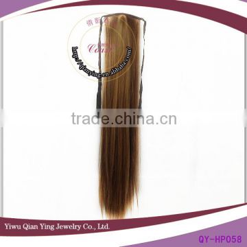 cheap long straight chocolate fake ponytails