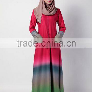 four colors 2016 Twill cotton Fashion ABAYA one piece long dress