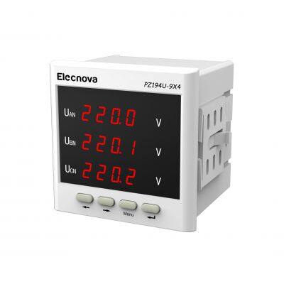 PZ194U-9X4 96*96mm high precision 3 phase digital led panel AC voltmeter