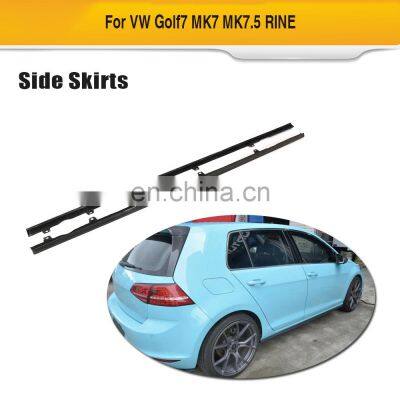 For Volkswagen VW Golf7 MK7 MK7.5 Reline Carbon Fiber Side Skirt 14-18 photo-3