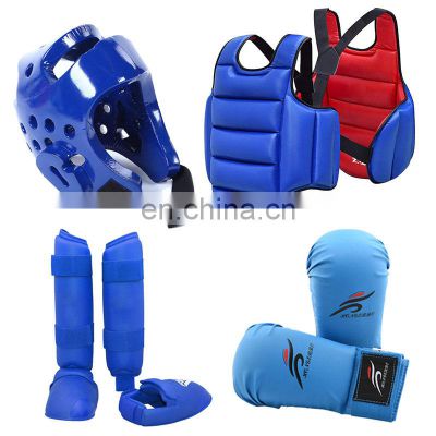 High Quality Taekwondo Equipment Head Chest Protector Arm Leg Guards Karate Gloves Karate Protective Gear