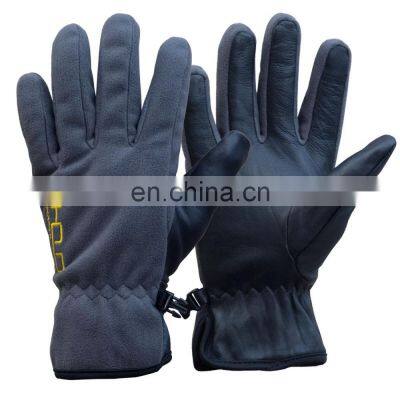 HDD Black in stock  custom windproof gloves full finger warm touch screen gloves winter sport gym cycling Racing gloves