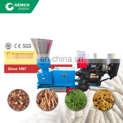 2016 HOT Sale homemade biomass hay paper sawdust biofuel pelleting uses mini small wood pellet maker machine for sale