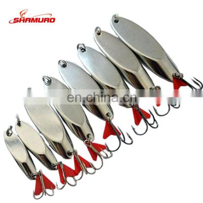 Top Quality1g--75g Multi Specification Beveling Chamfer lure Casting Metal Spoon Fishing Lure