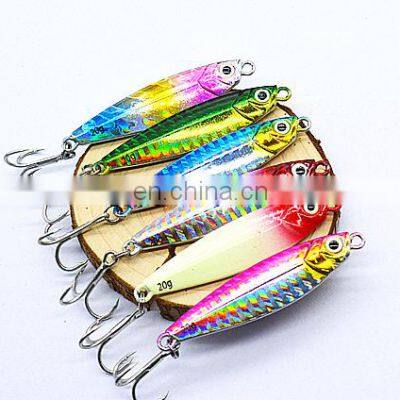 in stock 30g 40g Shore Casting Jigging Lure Lead Fish Salt Water Sea Fishing Metal Jig