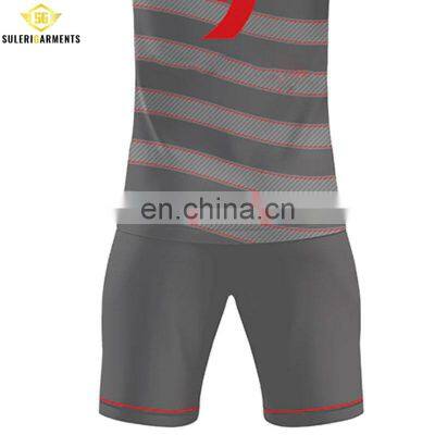 Latest Jersey Designs Soccer Uniform Custom Printing Logo Soccer Team Wear Set photo-3