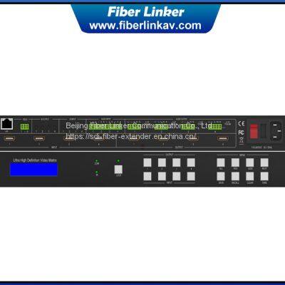 4K60Hz 8X8 Seamless UHD HDMI Matrix Switcher with Video Wall Function