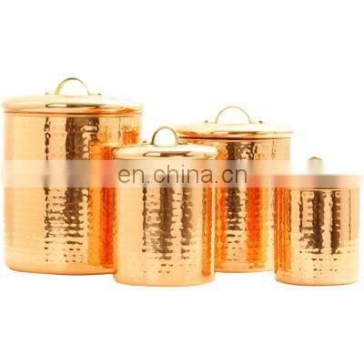 copper plated canister sets