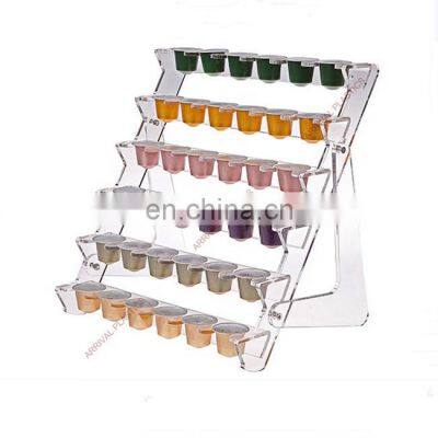 Modern Clear Acrylic 36 Nespresso Capsule Rack/Counter Top Coffee Pod Holder Display Stand