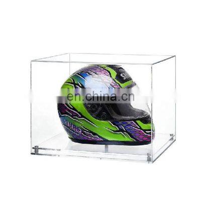 clear dome base helmet rectangular acrylic motorcycle helmet display box