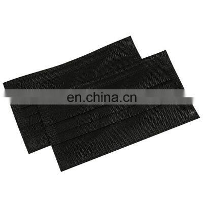 Dustproof Non-woven Medical Adults Fashion Face Masks Full Protective Disposable Black