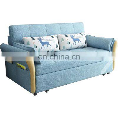 cheap luxury modern mechanism bedroom furniture fabric living room sofas extendable folding sofa cum bed