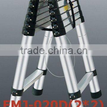 Double sided telescopic ladder 2m+2m (1.4m+2m,2m+2.3m,2m+2.6m,2.3m+2.9m,1.4m+1.4m,2m+2m,2.3m+2.3m)