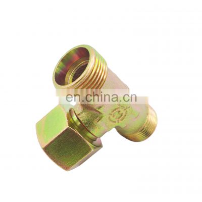 copper brass carbon steel hydraulic fitting manufacturer connector union tee