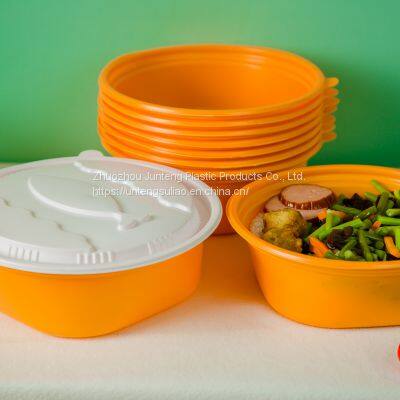 Round Bowl Disposable Togo Soup Packaging Container 1000ml 1300ml Bowl photo-2