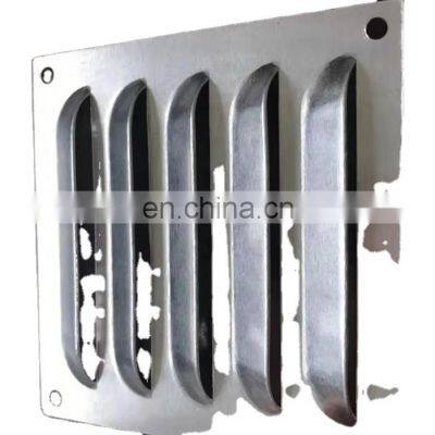 Blue Spray Venetian Blinds Punching Plate Bending Heat Dissipation Cover Plate Metal Perforated Louver Mesh Color Optional photo-2