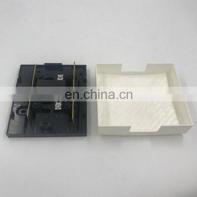 Yaki Fashion White Black Switch French Standard Light Household Wall Switch 2-tone Ringer Doorbell photo-2