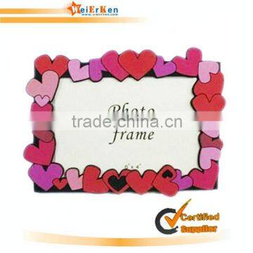 Lovely flower pvc photo frame for gifts promotional