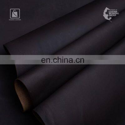 Beautiful Medium Temper and Pull Up Effect Vegetable Tanned Corrected Grain Buffalo Genuine Leather photo-3