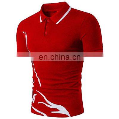 Men's POLO Shirt Summer New Print Men's Casual Short-sleeved T-shirt European POLO Shirt Men photo-4