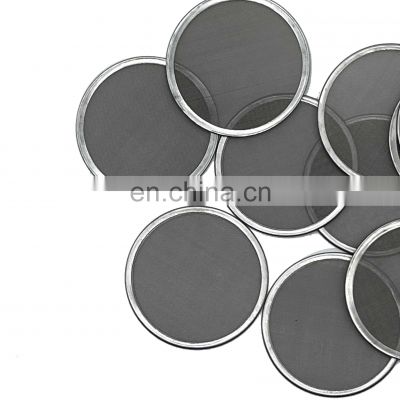 Round Stainless Steel 304 10 micron Wire Mesh Disc for filtration