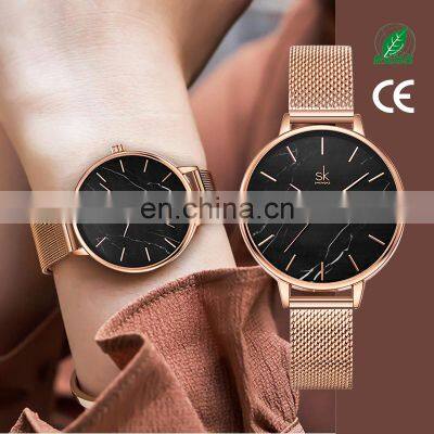 SHENGKE Unique Dials Design  Watch K0137L Charm Lady Watches Custom Logo Quartz reloj para mujer Women  Dropshipping Watch