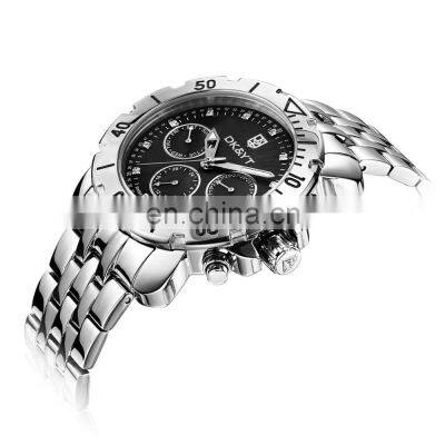 Stainless Steel Back  Quartz Movt Wrist Watch Mens Modern Watch