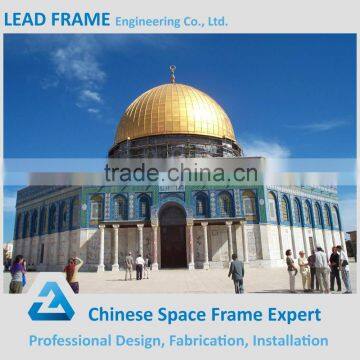 Arabian style prefab light steel truss mosque dome