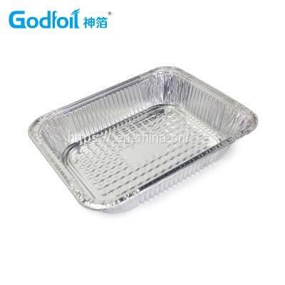 Rectanglar Aluminum Foil Container Wrinkle Wall Container photo-3