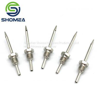 Shomea Customized Electrolytic polishing Stainless Steel Conical tip needle with side hole