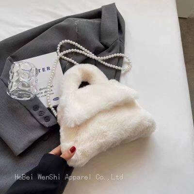 026Woolly bag autumn and winter handbag new women's fashion single shoulder diagonal bag wholesale