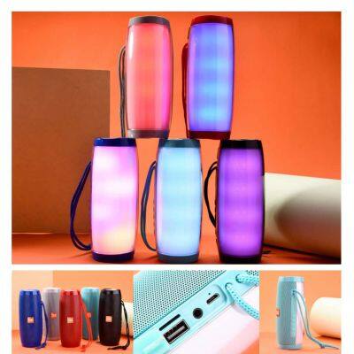 Bluetooth speaker LED melody dazzling light creative gift outdoor waterproof subwoofer creative gift