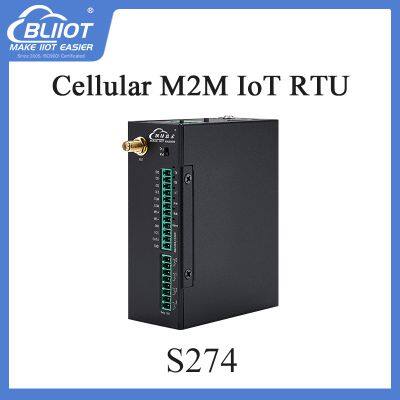 High-Performance 4G Cellular IoT Modbus RTU S274 with 8DI 6AI  4Relay Outputs for BTS Monitoring