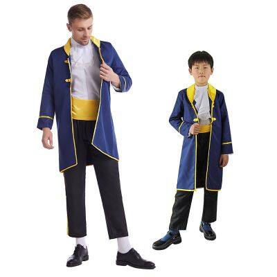 Hot selling Beauty and Beast Prince cosplay costume holiday dress prince cosplay costume set