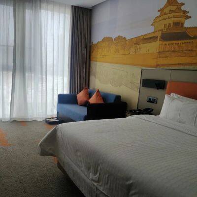 Modern Storage Beds Metal and Wooden Frame Upholstered Headboard With LED Lighting USB Port Socket photo-4