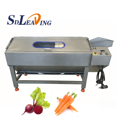 Automatic Sweet Potato Washing and Peeling Machine Auto Sweet Potatoes Brush Washer Peeler Cleaning Machines