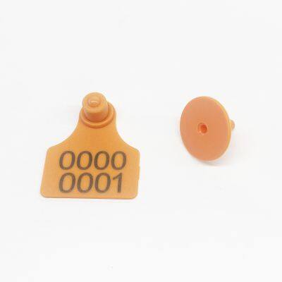 Прочный бейка для маркировки скота из ТПУ (термопластичного полиуретана) для крупного рогатого скота и овец – двухчастный идентификационный бейка