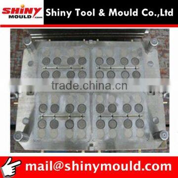 16 cavities flip top cap mould