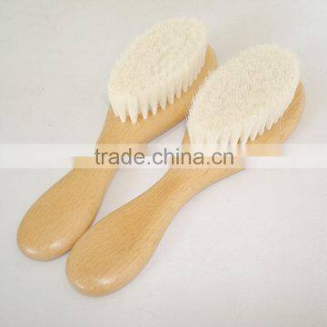Natural Goat Baby Brush With Beech Wood photo-3