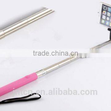 Wholesale promotional protable wired flexible selfie stick monopod with CE/RoHS/FCC