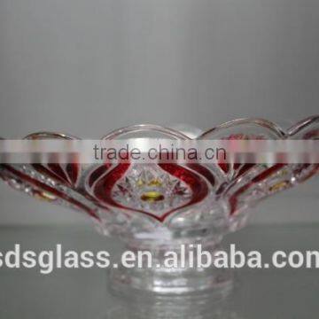 competitive price glass plate concise style glass fruit plate