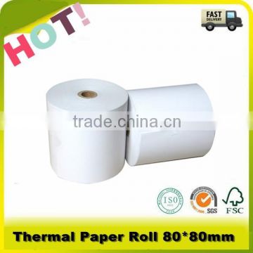 65g 80*75mm 100% wood pump ATM thermal paper roll