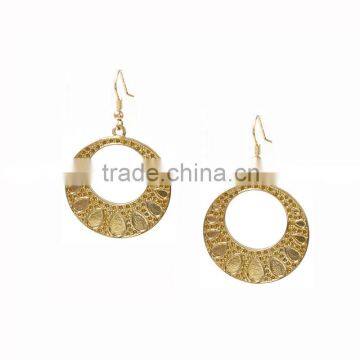 2016 Retro Fashion Dubai Jewellery Fake Gold Drop Earrings For Women's photo-2