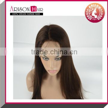 hot sellingf brazilian straight lace front human hair wigs