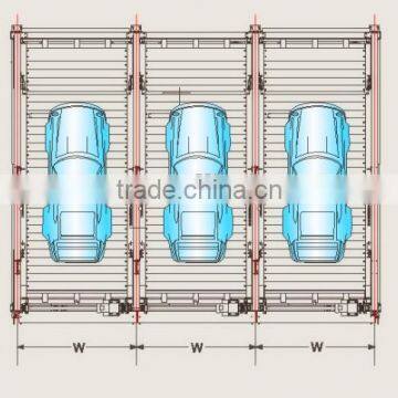 3 levels car automated parking lot/ invisible car automated parking lot