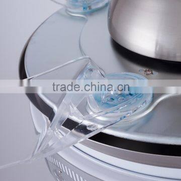 Silver Color Yellow Light Ceiling Fan With Remote Control